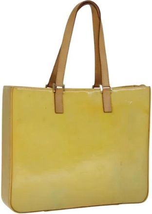 Louis Vuitton Pre-owned Leather totes - Dames - Vintage Shopper - Geel - ONE Size - Leer - Vintage