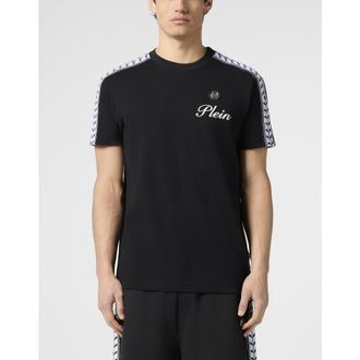 Philipp Plein Piquet Round Neck T-Shirt Plein Tennis Men in Black at Nordstrom, Size Xx-Large