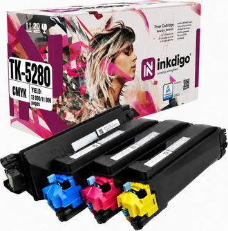 OEM Toner Inkdigo Tk5280 Compatibile Con Kyocera Ecosys M6235cidn P6235cdn Certificato T&uuml;v