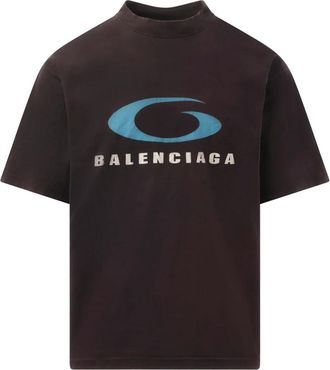 Balenciaga T-Shirts, male, Black, XL, Loop Sports Icon T-Shirt