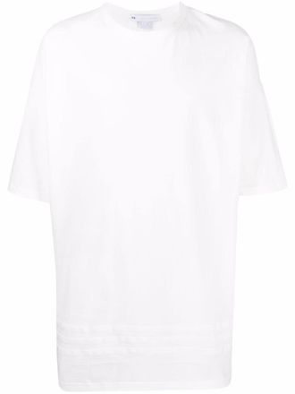 Yohji Yamamoto T-shirt met logoprint - Wit