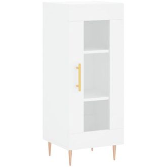 vidaXL Vidaxl - Aparador Madera De Ingenier&iacute;a Blanco 34,5x34x90 Cm