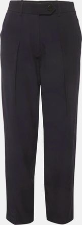 Victoria Beckham Victoria Victoria Beckham Midnight Blue Satin Crystal Embellished Trousers