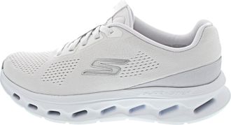 Skechers Mens Go Walk Glide-Step 2.0 Vic Sneaker, White Textile/Trim, 10.5 UK
