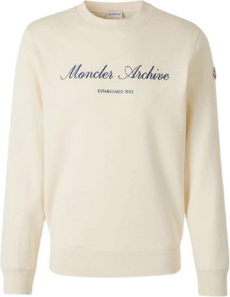 Moncler SIGNATURE LOGO SWEATSHIRT Size: XL, colour: BEIGE