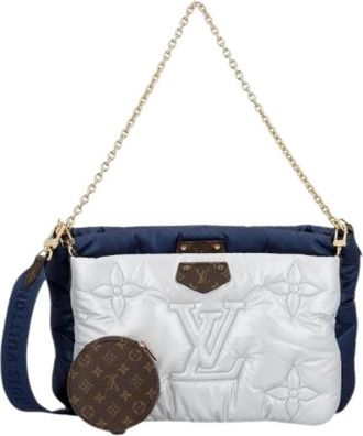 Louis Vuitton Pre-owned Maxi Multi Pochette Pillow - Dames - Vintage Schoudertas - Blauw - ONE Size - Vintage