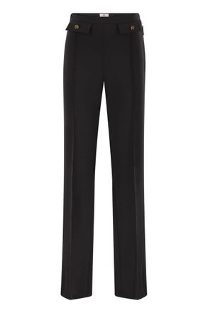 Elisabetta Franchi Double Crepe Trousers