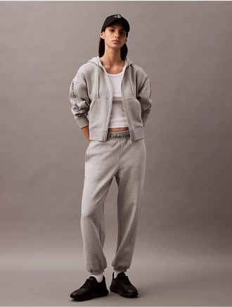 Calvin Klein Jeans Calvin Klein Womens Logo Tape Fleece Joggers - Grey - XS