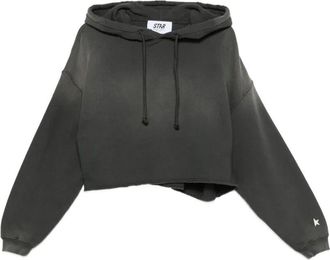 Golden Goose Star Oversize Cropped Hoodie