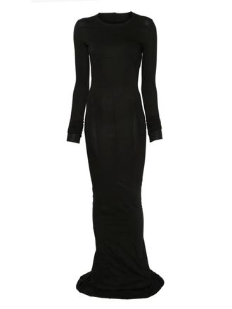 Rick Owens long-sleeve maxi dress - Black