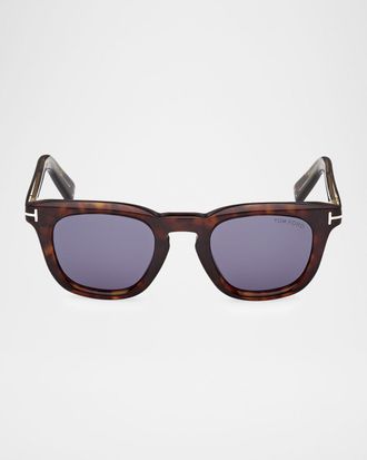 Tom Ford Icon 48mm Acetate Square Sunglasses