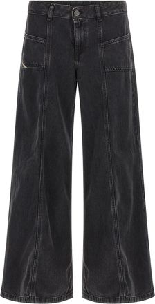 Diesel D-Akii Jeans Nero-Donna