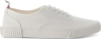 Thom Browne Sneakers Heritage in tela - Bianco