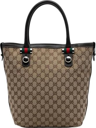 Gucci Pre-owned Tote Bags, female, Brown, Size: ONE SIZE Pre-owned Classic Tote Bag