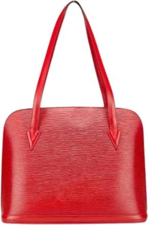 Louis Vuitton Pre-owned Shoulder Bags, female, Red, Size: ONE SIZE Pre-owned Leather Shoulder Bag