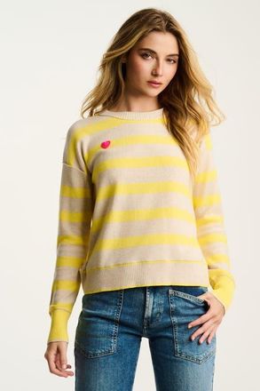 Lisa Todd Subtle Love Cotton Sweater in Almond Butter at Nordstrom, Size X-Large