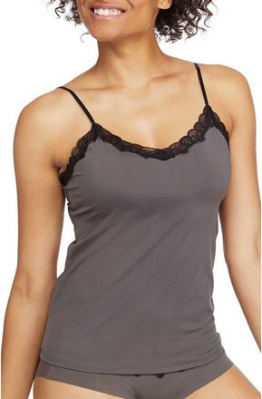Uwila Warrior Soft Seamless Camisole with Lace in Shale at Nordstrom, Size X-Small