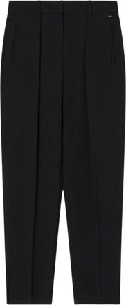 A|X Armani Exchange Zwarte Broek Rechte Pijp - Dames - Broeken - Zwart - XS - Polyester - Broeken