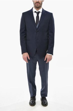 Corneliani CC COLLECTION Silk Blend Ceremony Suit with Pinstriped Trous size 54