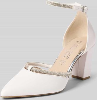 Marco Tozzi Marco Tozzi Pumps mit Ziersteinbesatz in Weiss, Gr&ouml;&szlig;e 37