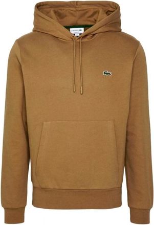 Lacoste Bruine Basic Hoodie - Heren - Hoodies - Bruin - S - Hoodies & sweatvesten