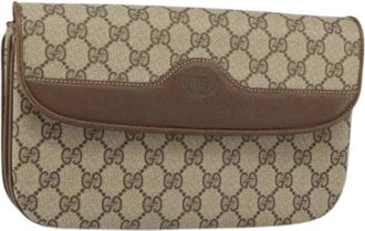 Gucci Pre-owned Plastic Clutch - Dames - Vintage Clutch - Beige - ONE Size - Vintage