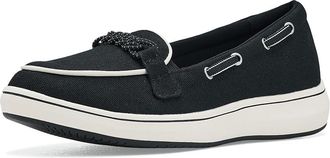 Clarks Breezesky Bay Womens Flat Shoes Black Canvas : 8.5 B - Medium
