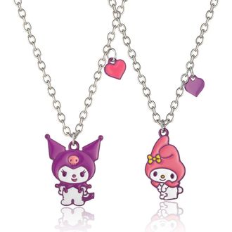 Hello Kitty Kuromi and My Melody Necklace Set in Silver, Miscallaneous at Nordstrom