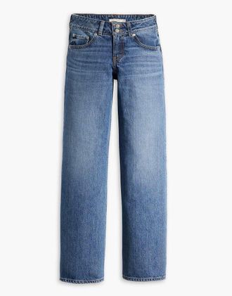 Levi's Jeans ampi a vita molto bassa lavaggio blu medio