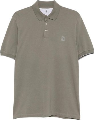 Brunello Cucinelli Logo-embroidered Cotton Polo Shirt