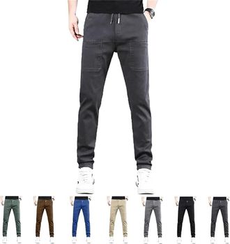 Generic Sirmale Multipants - High Stretch Multi-Pocket Durable Cargo Pants, Stretch Hiking Pants, Lightweight Outdoor Workout Pant (Dark Gray,4XL)