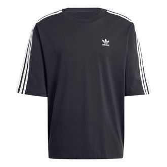 adidas Adicolor Oversized T-shirt Asia Sizing Black White IZ1832