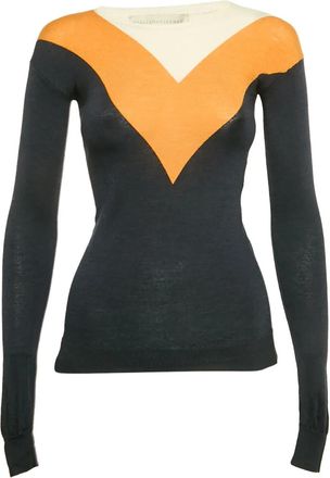 Stella McCartney wool-blend knitted top - Black