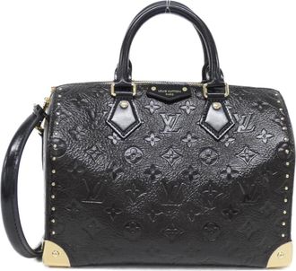Louis Vuitton Black Leather Boston Bag (Pre-Owned)
