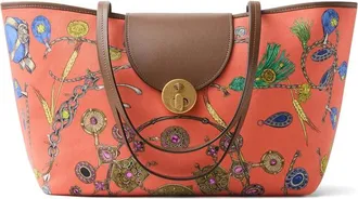Versace Vivian Printed Small Canvas Tote