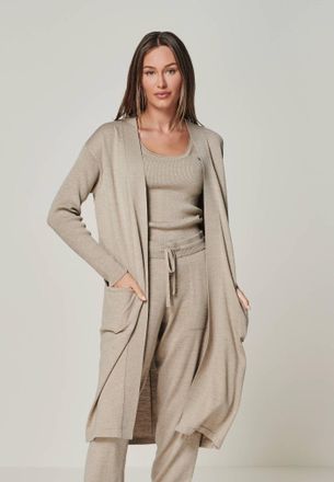 You Look Perfect CARDIGAN BLOSSOM - Langer Merino Cardigan mit Taschen