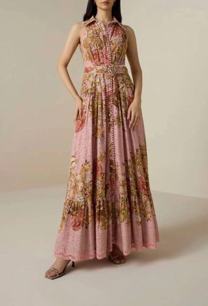 Hemant & Nandita Sula Maxi Dress In Dusty Pink
