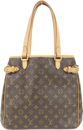 Louis Vuitton Monogram Marron Coated Canvas Shoulder Bag Tote Bag (Pre-Owned)