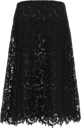 Fendi Macram&eacute; Lace Skirt - Black