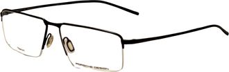 Porsche Design Mens 58 mm Black Eyeglasses