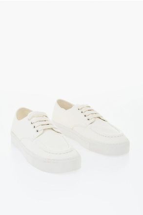 Prada Hammered Leather Lace-Up Sneakers size 40