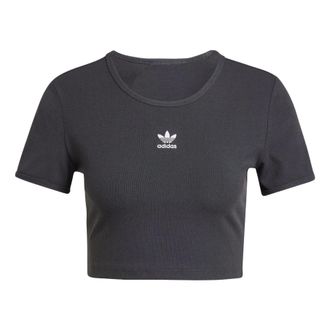 adidas (WMNS) adidas Essentials Rib T-shirt Black IY9664