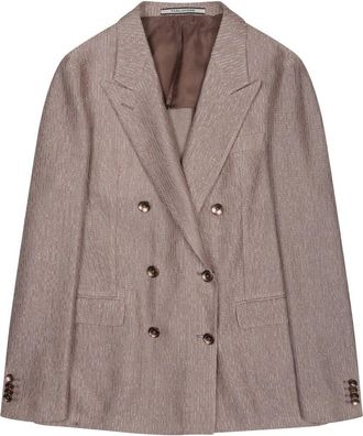 Tagliatore Cotton Structured Front Flap Blazer