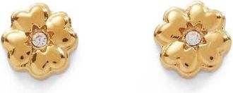 Alex and Ani Clover Mini Stud Earrings in Gold at Nordstrom