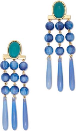 Ramy Brook Elisa Agate Chandelier Earrings in Blue Multi at Nordstrom
