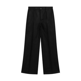 Rick Owens Work Trousers - male - Rick Owens - Wide Trousers - Black - W32 - Trousers