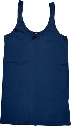 Monrow Womens Classic Layer Tank In Navy