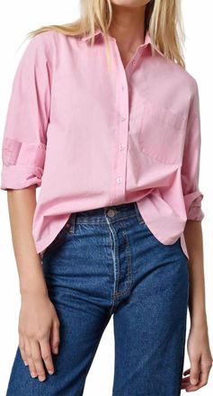 Lilla P Poplin Button Down Shirt In Taffy