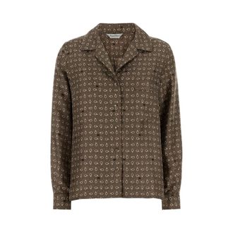 Max Mara Shirts, female, Brown, Size: 2XS Disco Shirt