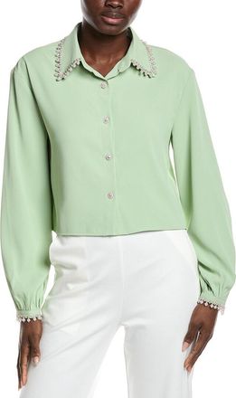 Gracia Pearl Beaded Crop Top